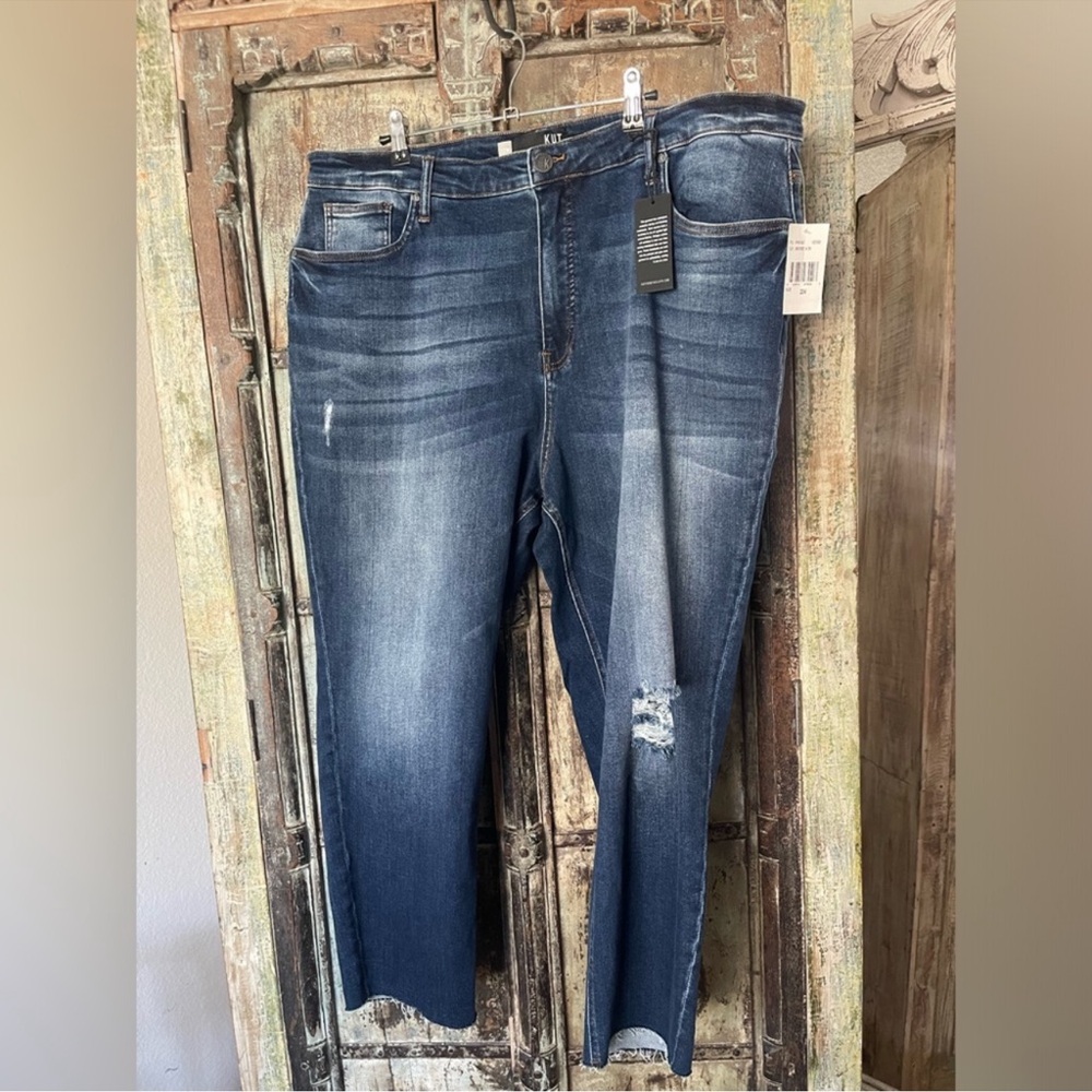 NWT KUT From The Kloth Rachael High Rise Fab Ab Mom Jean
